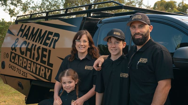 The local family behind Hammer & Chisel Carpentry